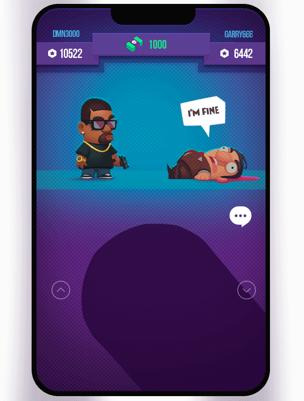 Fair Duel mobile game screen